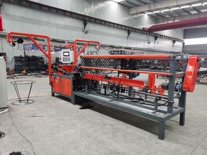 High Quality <strong>Machine</strong> Make Chain Link Wire Mesh Factory Automatic Double Wire Chain Link Fence Making <strong>Machine</strong> - Product Image 3
