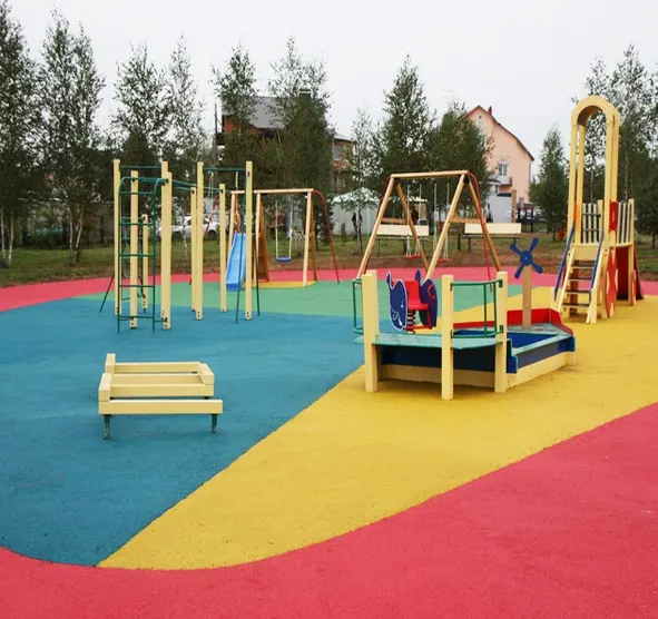 Colore brillante e colore durevole parco giochi pavimentazione in gomma per esterni/granuli di gomma EPDM/gomma per briciole SBR