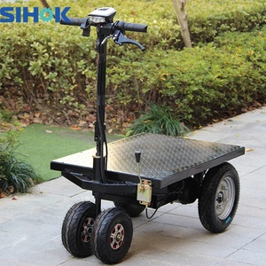 China Trolleys Heavy <strong>Loading</strong> Material Handling Trolley Battery Power Electric <strong>Platform</strong> Hand Truck for <strong>Construction</strong> Site - Product Image 3