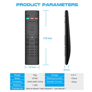 G40S Remote <strong>Control</strong> for TV/PC Air Mouse With Gyroscope Smart google Google Assistant Voice <strong>Function</strong> Wireless <strong>Keyboard</strong> - Product Image 4