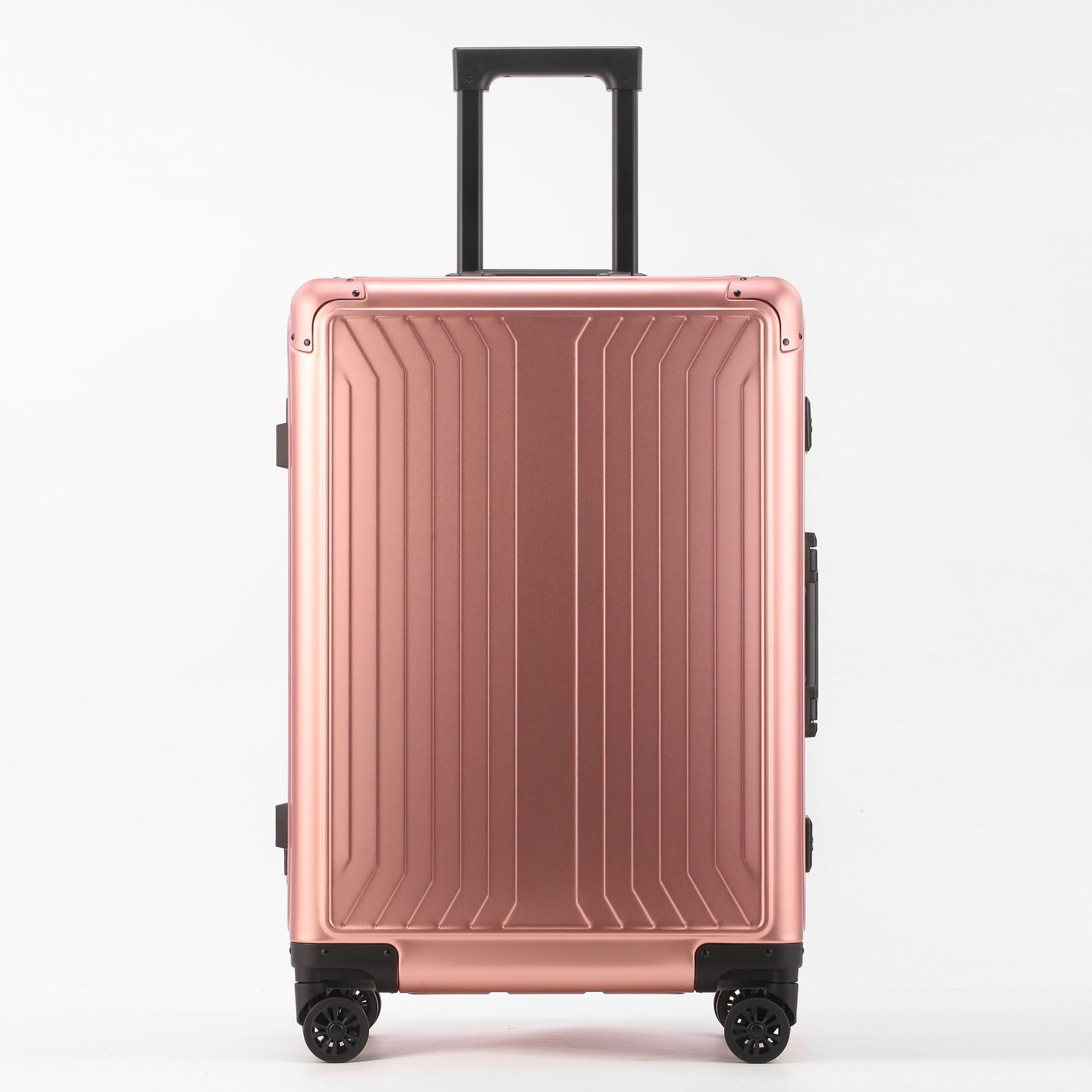 Valise en alliage d'aluminium et de magnésium or rose
