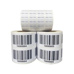 Low MOQ Cheap <strong>Custom</strong> Printing Paper Barcode QR Code Sticker <strong>Label</strong> Printing Shipping <strong>Label</strong> Roll