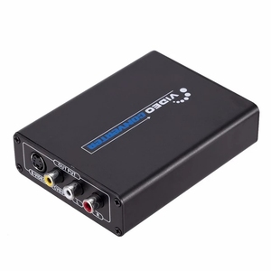 Precio de fábrica Convertidor de audio Señal de transmisión de video compuesto HD AV/S Terminal Convertidor HD Salida VGA Entrada de 5V Garantía de 1 año - Product Image 1