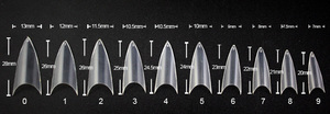 TSZS Professional Nail Extension French <strong>Tips</strong> Extra Long Stiletto False Nails for Salon <strong>Tips</strong> 10 Different Sizes - Product Image 4