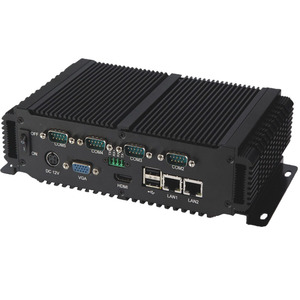 6xCOM RS485 RS232 Intel Atom D2500 CPU 2GB Ram 64GB SSD 2xLAN RJ45 1xHDMI Computadora industrial Mini PC - Product Image 1
