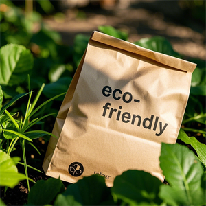 In logo tùy chỉnh bán buôn rõ ràng cửa sổ khóa zip hạt màu vàng Snack đứng lên Túi giấy Kraft - Product Image 5