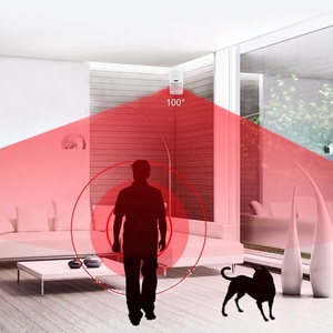 Sensor de movimiento PIR con cable Anti-PET 25KG 12m Alarma para el hogar Detector de movimiento Anti Detección de luz blanca con interruptor de manipulación