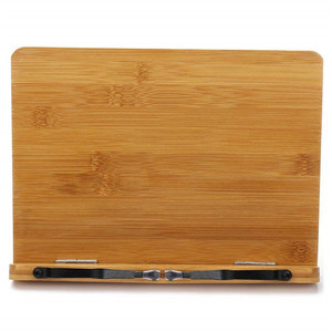 Sang Trọng Cuốn Sách Kệ Có Thể Điều Chỉnh Đơn Giản Tre Cuốn Sách Hiển Thị Đứng Chủ - Product Image 4