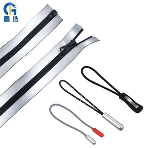 High Quality <strong>Nylon</strong> Zip <strong>String</strong> Pullers <strong>with</strong> Personalised Reflective Tape Open-End Clothes Zipper Head - Product Image 1