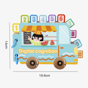 Montessori DIY Puzzle Busy <strong>Book</strong> Color Number Classification Matching Game Early Learning Educational Toys for Kids