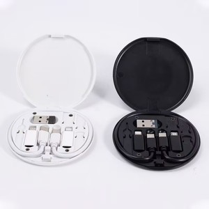 Dropshipping工厂定制畅销PD 60w旅行多功能6合1数据电缆存储盒套装手机USB电缆 - Product Image 3