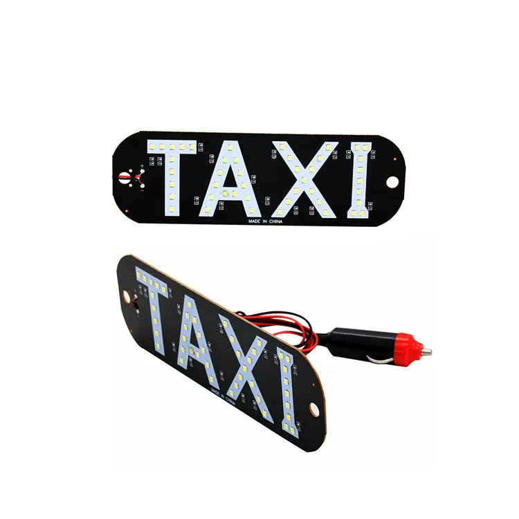 12V LED araba taksi Cab göstergesi enerji tasarrufu cam işareti cam işık lambası