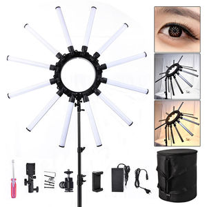 รุ่นใหม่ล่าสุด LED เซลฟี่แบบหรี่แสงได้ 12 หลอด วงแหวนถ่ายภาพ แต่งหน้า สตูดิโอถ่ายภาพ LED ตา ไฟดาว - Product Image 1