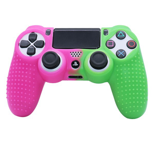Gamepad custodia protettiva in gomma siliconica bicolore per Playstation 4 PS4 Slim Pro Game Controller Skin Cover - Product Image 3