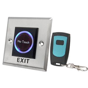 Metal NO Touch <strong>Exit</strong> <strong>Button</strong> Door <strong>Open</strong> <strong>Push</strong> <strong>Button</strong> Switches 12V/24V Embedded Mounting Access Control Wireless Remote <strong>Exit</strong> <strong>Button</strong> - Product Image 5