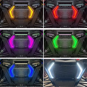 KingShow Bộ Đèn Tạo Điểm Nhấn RZR Fang Nhiều Màu RGBW Đèn Pha Cho Xe Hơi 2018 2019 Poalris RZR XP 1000 Turbo - Product Image 6