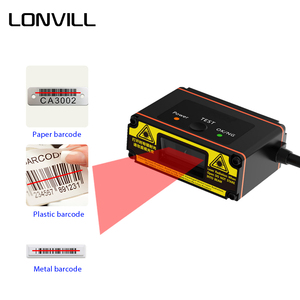 LONVILLポータブルウェアラブルバーコードリーダーAndroid QRコードスキャナー販売、USB RS232付きQRバーコードリーダー - Product Image 2