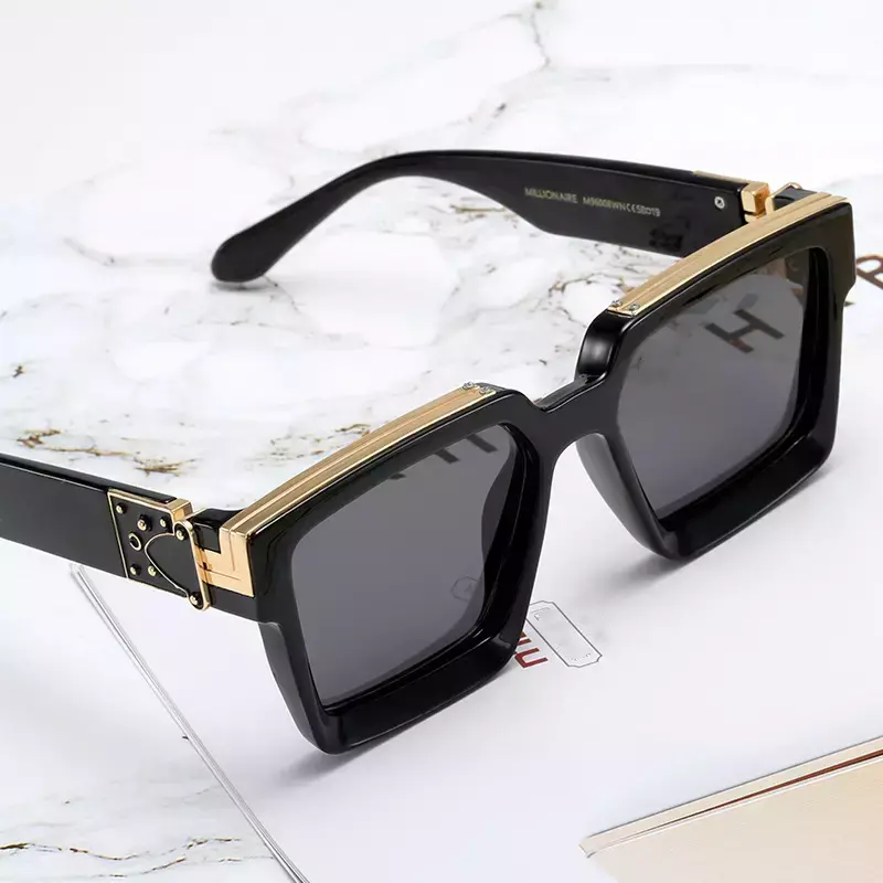 Famosa Marca Mais Recente Square Hot Fashion Brand Designer Millionaire Sunglasses Mens Sol 2023 Luxury Women Sun Glasses Sunglasses