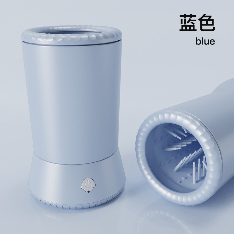 Taza para pedicura azul celeste.