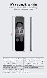 GAXEVER W3 2,4G Voice Air Mouse Control remoto Inglés, árabe, Mini teclado Uso para Android TV BOX / Windows / Mac - Product Image 6