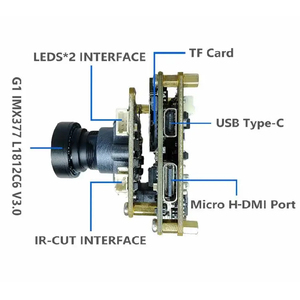 Fábrica 12MP 4K 60FPS 1/2.3 "CMOS Sensor M12 lente 3D escáner Cámara EIS módulo de cámara estabilizado RTSP IMX377 Mini módulo de cámara - Product Image 3