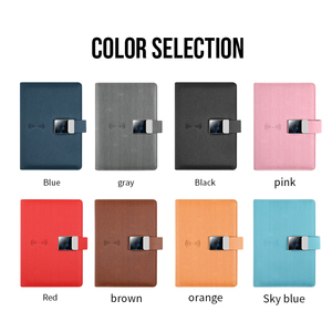 Cuaderno de cuero PU para diario, código privado, bloqueo de contraseña, cuaderno, bloqueo inteligente, Bloc de notas, planificador, juego de regalo, bolsas OPP + cartón de papel - Product Image 4