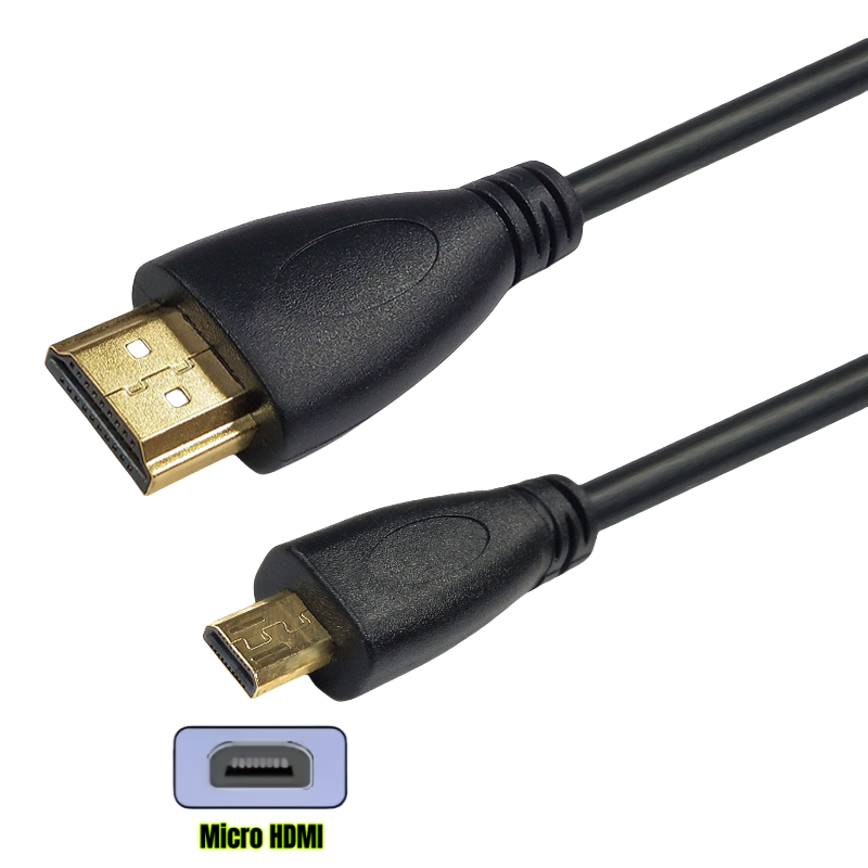 Micro HDMI vers HDMI --- Noir
