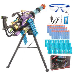 Electronic Rotating Blasters Gatling for Toy Gun Soft Bullet Electric Simulation with Lights Spray Throw EVA Foam Bullets - Product Image 1
