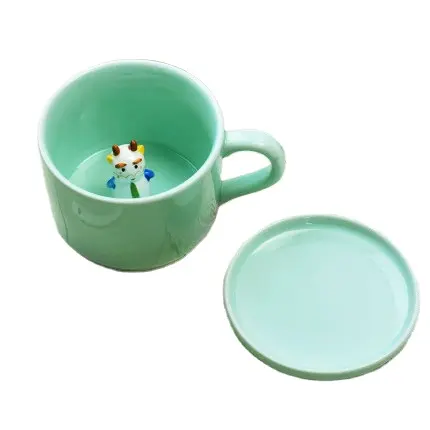 Tasse à café pour enfants, style dessin animé 3D, tasse à café avec Baby Dragon en intérieur, Dragon chinois