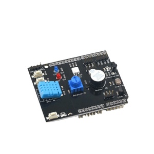 Placa de sensor 9 en 1, placa de expansión multifunción DHT11 LM35, temperatura y humedad para RGB LED IR receptor Zumbador