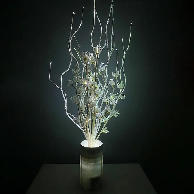 Lampu bunga dekorasi dalam ruangan steker Led lampu bunga untuk rumah pohon anggrek heksagonal Dekorasi cabang bunga pot lampu