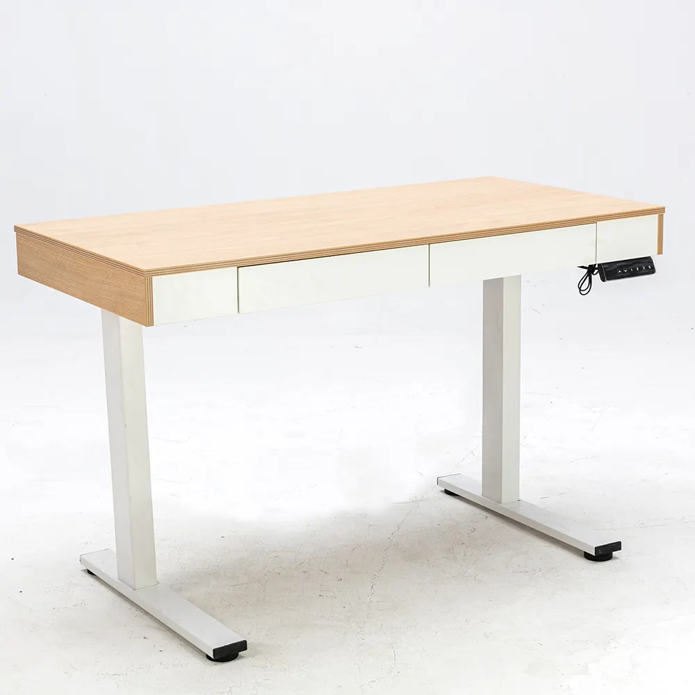 โต๊ะสำนักงานไม้โต๊ะปรับความสูงแล็ปท็อปยืนสำหรับโต๊ะ