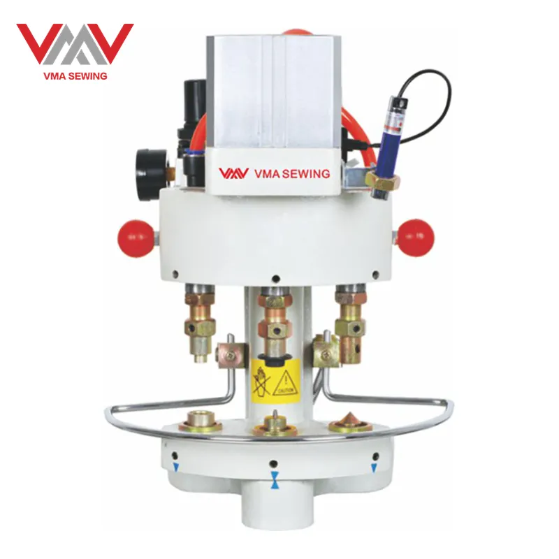 VMA เครื่องจักรตัดเย็บเสื้อผ้าเกรดสูงเครื่องรัดโลหะอัตโนมัติติดปุ่มสแน็ป