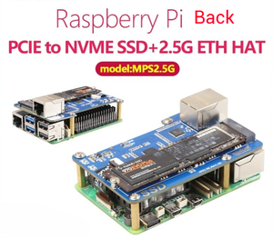 Процессор MPS2.5G для Raspberry Pi 5 включает PCIe to NVME SSD + 2,5 г шапка Ethernet 2242 2280 упакованная доска - Product Image 4