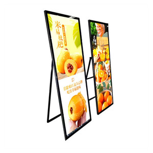 Foldable Portable Digital Signage Standalone/ <strong>Network</strong> E-Poster Moveable <strong>LCD</strong> Advertising <strong>Display</strong> for Store/ Show Window <strong>Display</strong>