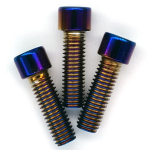 7075 6061 personalizado M2 M3 M4 M5 M6 métrico colorido Din912 botón cabeza hueca hexagonal tornillo de aluminio anodizado - Product Image 3