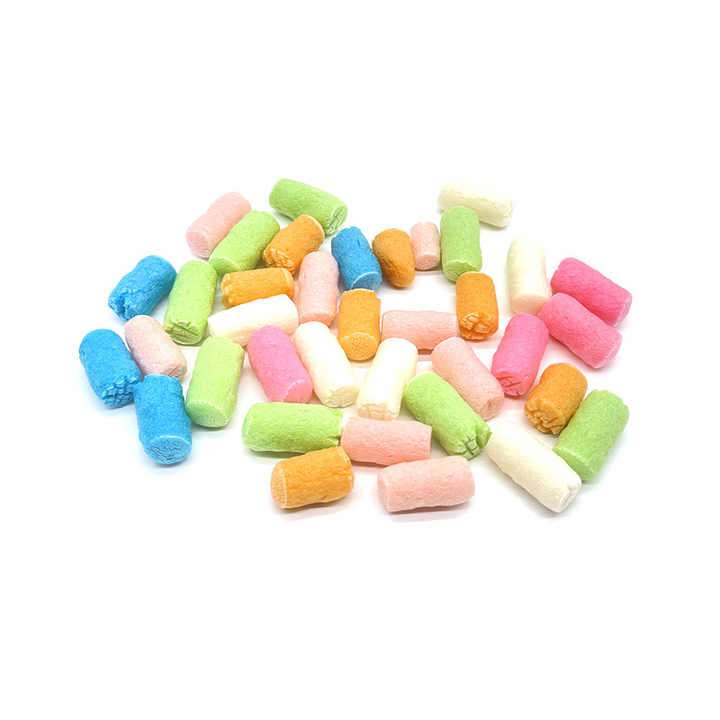 Weiße zylindrische vollständig abbaubare Schaum partikel Green Express Filler Foam Buffer zum Verpacken