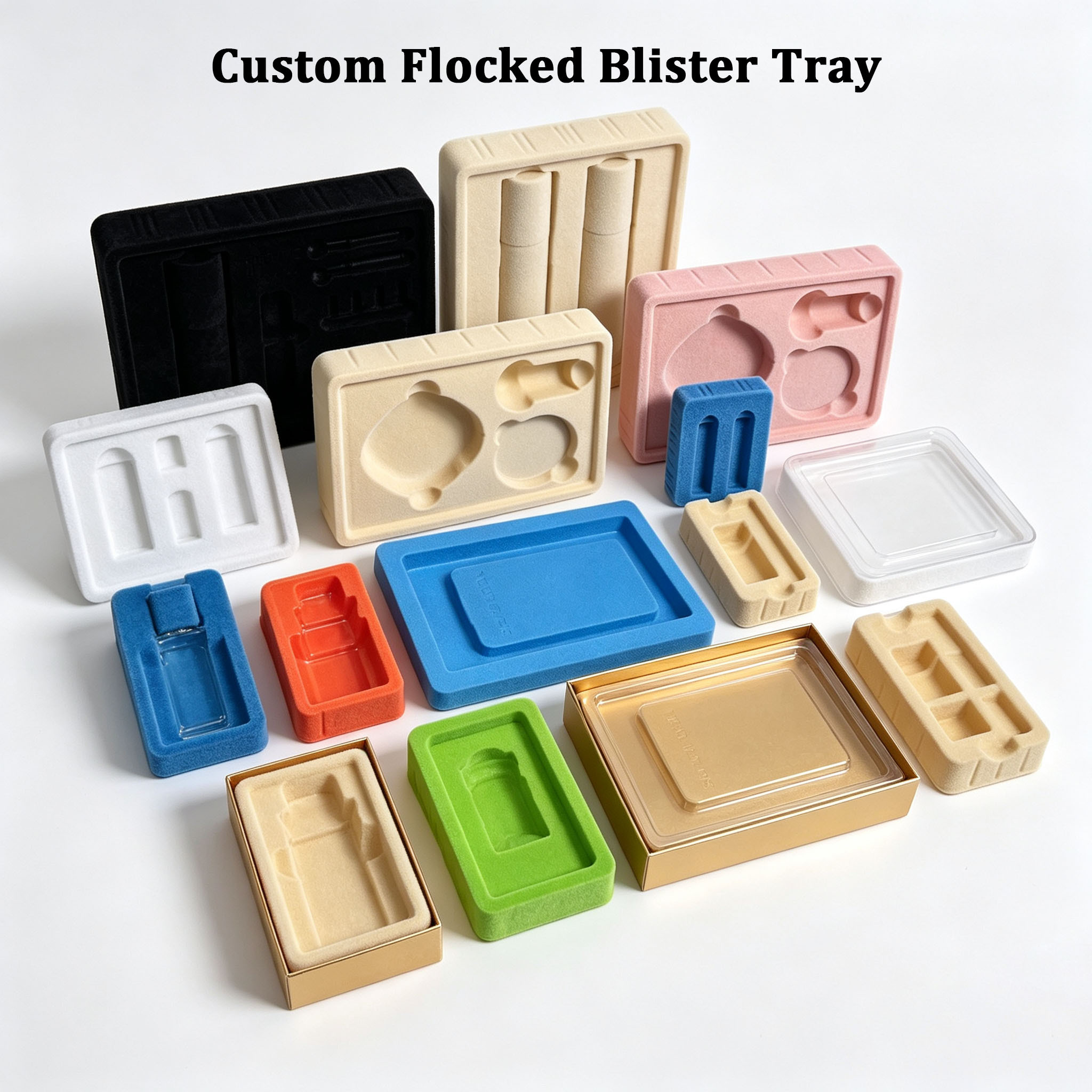 Custom Flocked Blister Tray