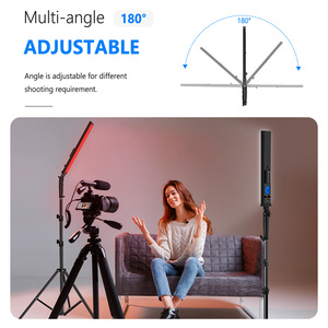 2 paket RGB el ışık değnek RGB LED kamera Video işığı çubuğu ile 2.4G uzaktan - Product Image 5