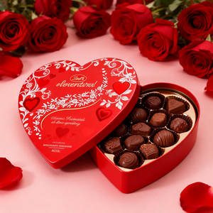 Hình trái tim sô cô la dâu tây hộp màu hồng hình trái tim hộp quà tặng Matt cán lá vàng dập cho thực phẩm - Product Image 2