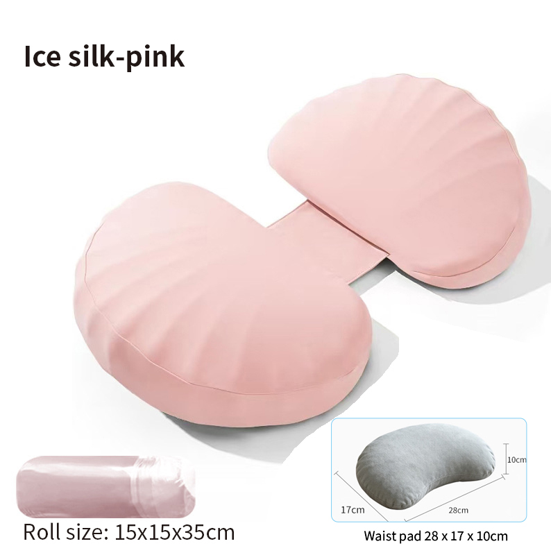 Ice Silk-rosa+almohadilla para la cintura