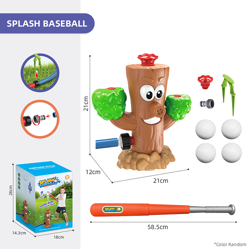Ensemble d'éjection de colonne d'eau de baseball - Piquet d'arbre