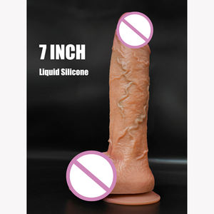 Sexspielzeug superweich verzögerung der Ejakulation männlicher Hund realistische Dildo-Kondome wiederverwendbare dicke Silikon-Großepenis-Abdeckung Verlängerungs-Hülse - Product Image 5