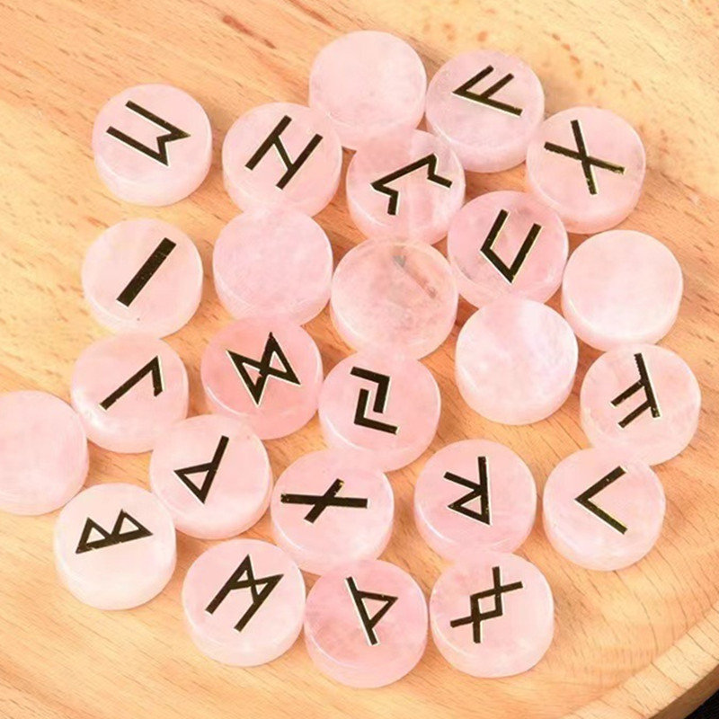 25 cuentas de cuarzo rosa