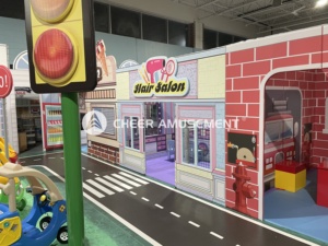 Minik şehir oyunu çocuklar rol oynamak istasyonu kapalı oyun evi bebekler eğlence merkezi Cheer eğlence tarafından oynamak - Product Image 5