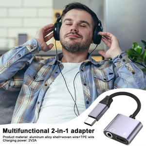Hot Sell Now <strong>2</strong> in <strong>1</strong> USB-C to Type-C 3.5mm Headphone Charging AUX <strong>Audio</strong> Splitter Cable <strong>Adapter</strong> - Product Image 6