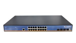 16xRJ45-Ports Gigabit-verwalteter Netzwerk-PoE-Switch IEEE802.4af/bei AC-Eingang 100-240V Smart QoS VLAN Stapelbare Funktionen Desktop-Verwendung - Product Image 3