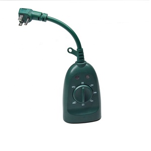 Temporizador de Cuenta Regresiva fotoeléctrico impermeable de 24 horas aprobado por ETL 15A Sensor de luz de árbol de Navidad interruptores de tiempo de fotocélula para exteriores