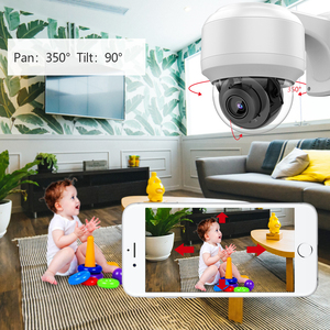 支持麦克风防水POE迷你安全IP摄像机户外4X变焦1080P 5MP 8MP PTZ摄像机 - Product Image 4