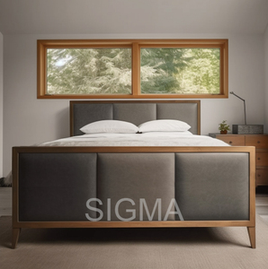 Ensemble de literie Sigma personnalisé luxe couleurs cadre de lit Queen Size lit populaire - Product Image 3